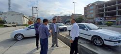 احداث پارک خطی و فرش گل مقابل درمانگاه تخصصی بیمارستان امیرالمومنین (ع) کردکوی